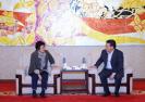 煙臺市長孟凡利會見出席“海灣鉆探者一號”交付儀式